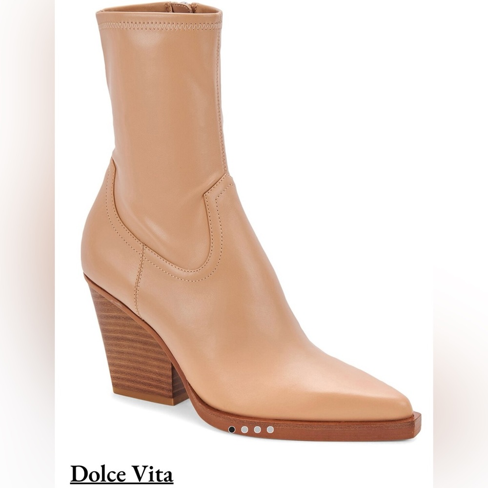 DOLCE VITA BOYD LEATHER BOOTIE size 8.5 new in box.